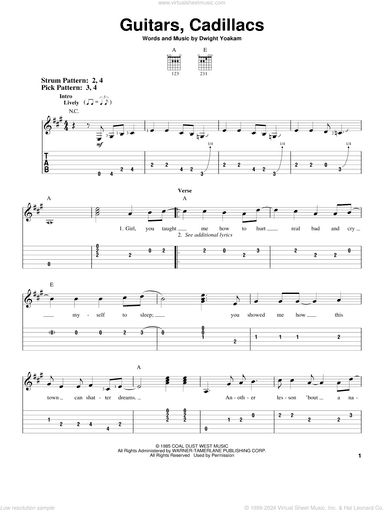 Guitars, Cadillacs