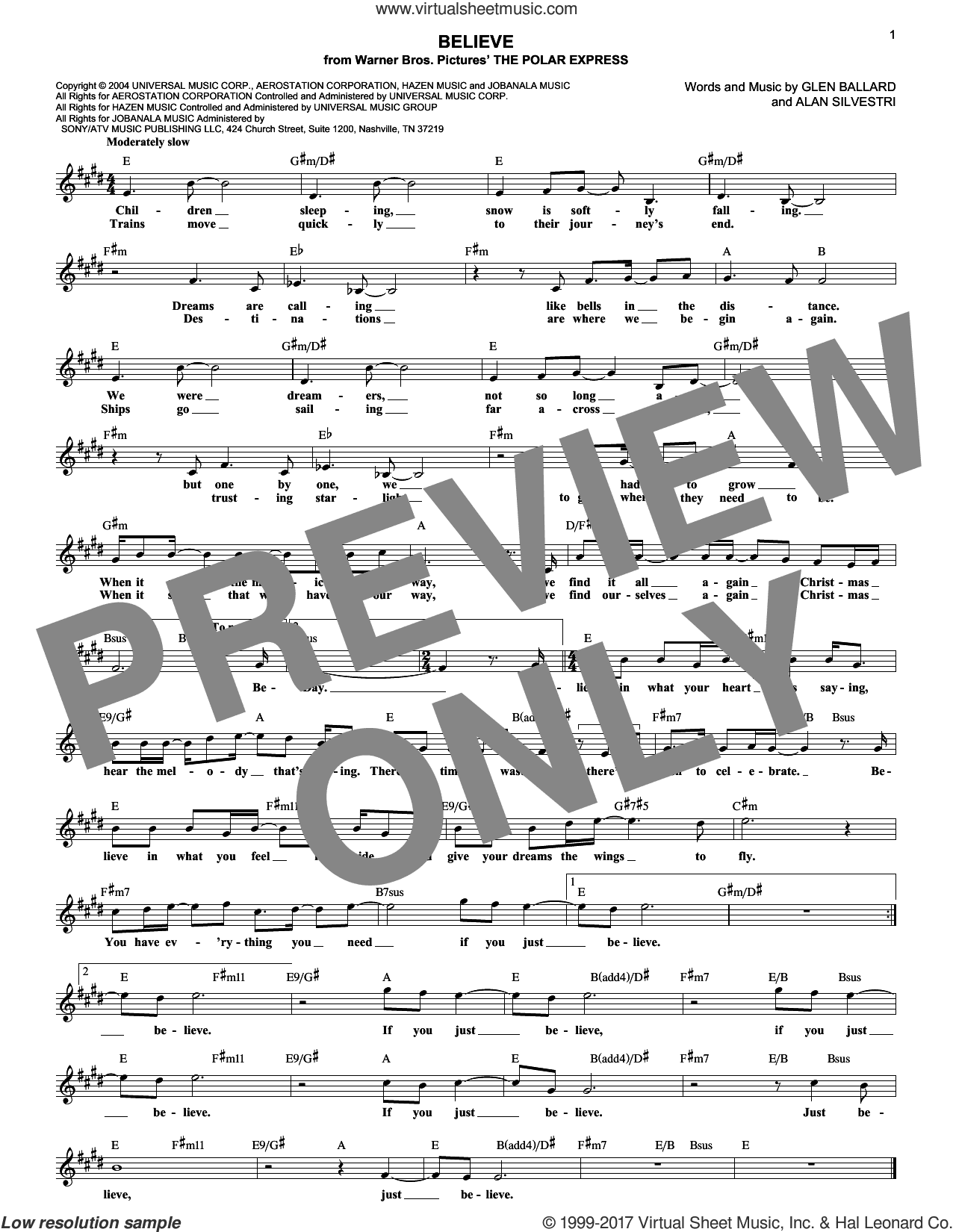 Believe (from The Polar Express)