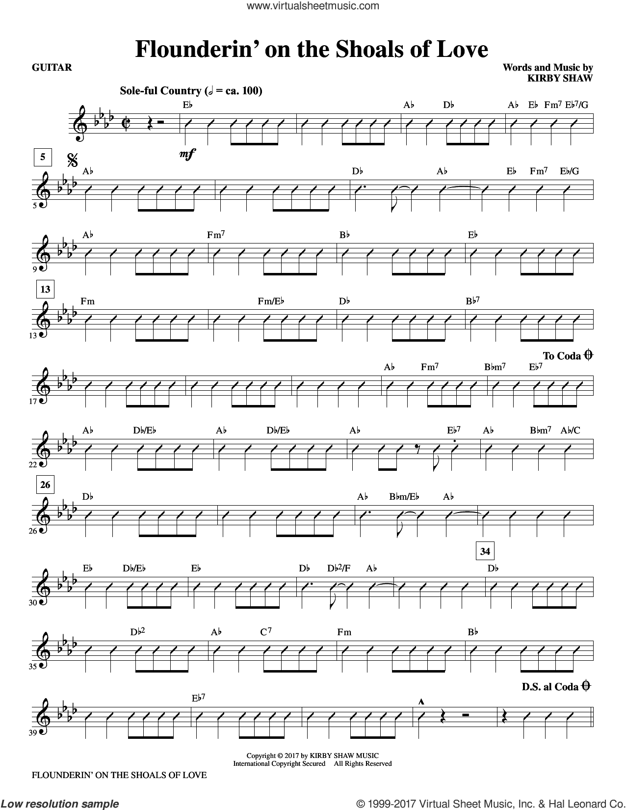 Flounderin' on the Shoals of Love (complete set of parts)