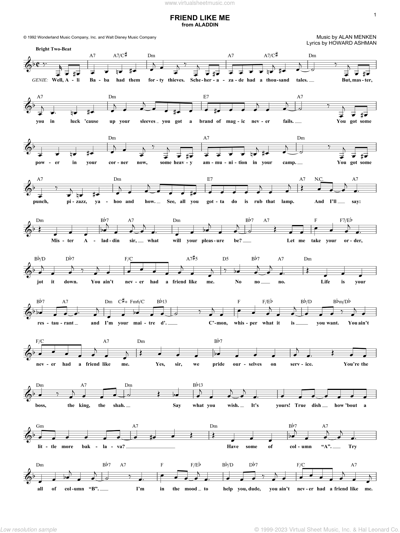 Friend Like Me (from Aladdin)