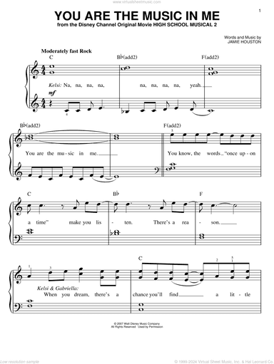 You Are The Music In Me (from High School Musical 2)