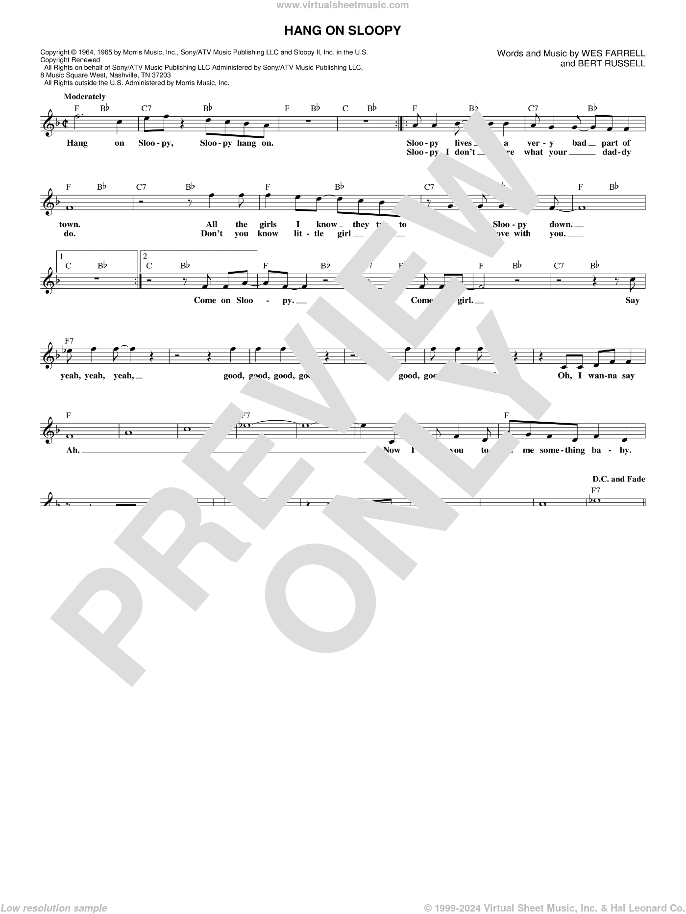 Hang On Sloopy