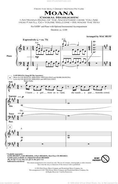 Moana (Choral Highlights)