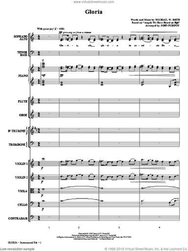 Gloria (arr. John Purifoy) (COMPLETE)