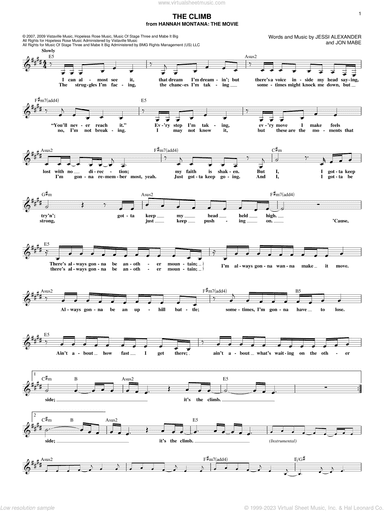 The Climb (from Hannah Montana: The Movie)
