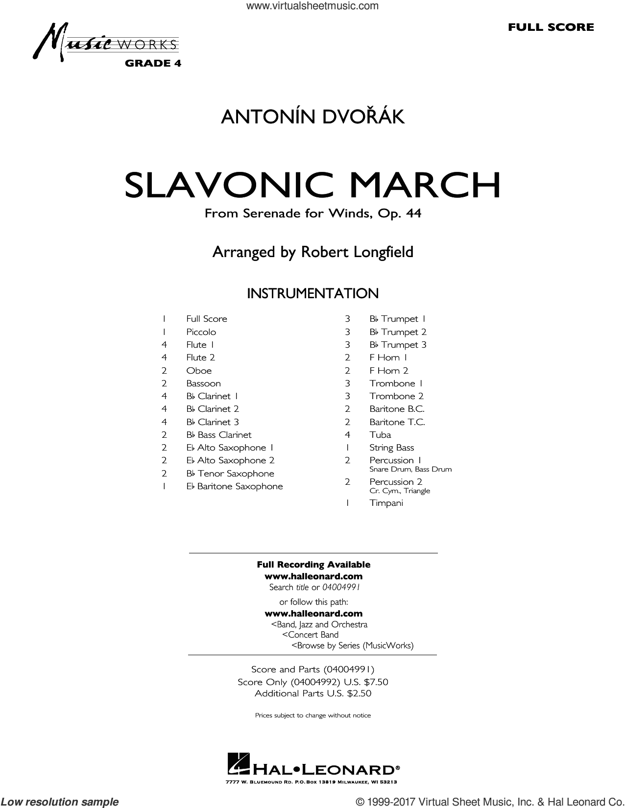 Slavonic March (from Serenade for Winds, Op. 44)