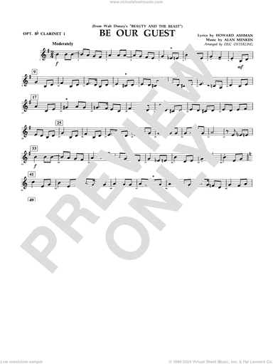 Be Our Guest (from Beauty And The Beast) (arr. Eric Osterling)