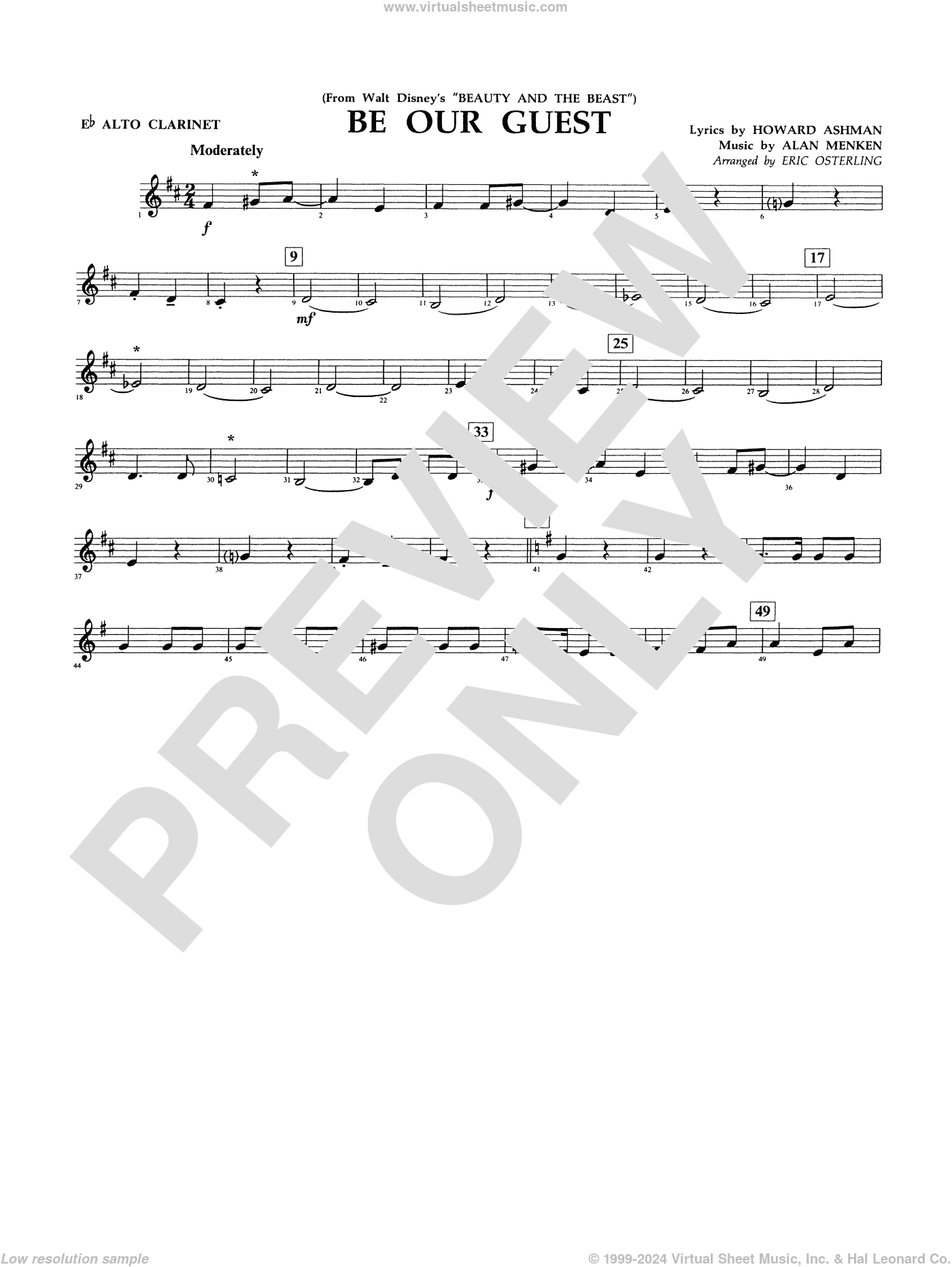 Be Our Guest (from Beauty And The Beast) (arr. Eric Osterling)