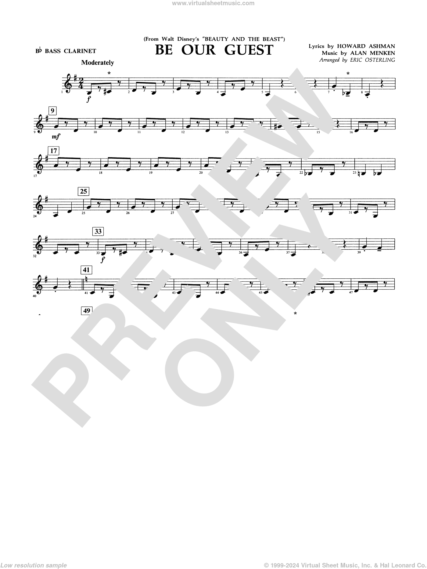 Be Our Guest (from Beauty And The Beast) (arr. Eric Osterling)