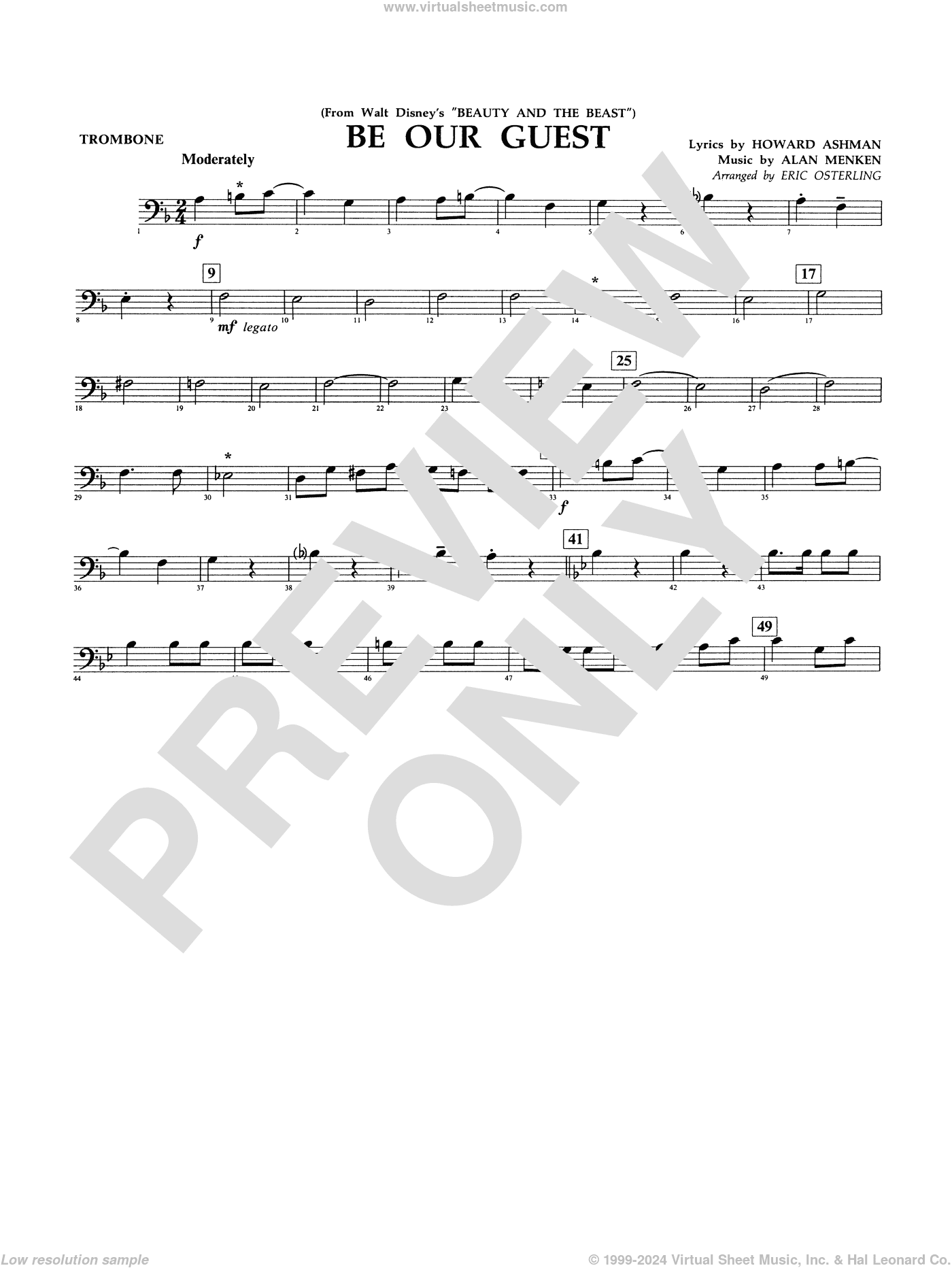 Be Our Guest (from Beauty And The Beast) (arr. Eric Osterling)