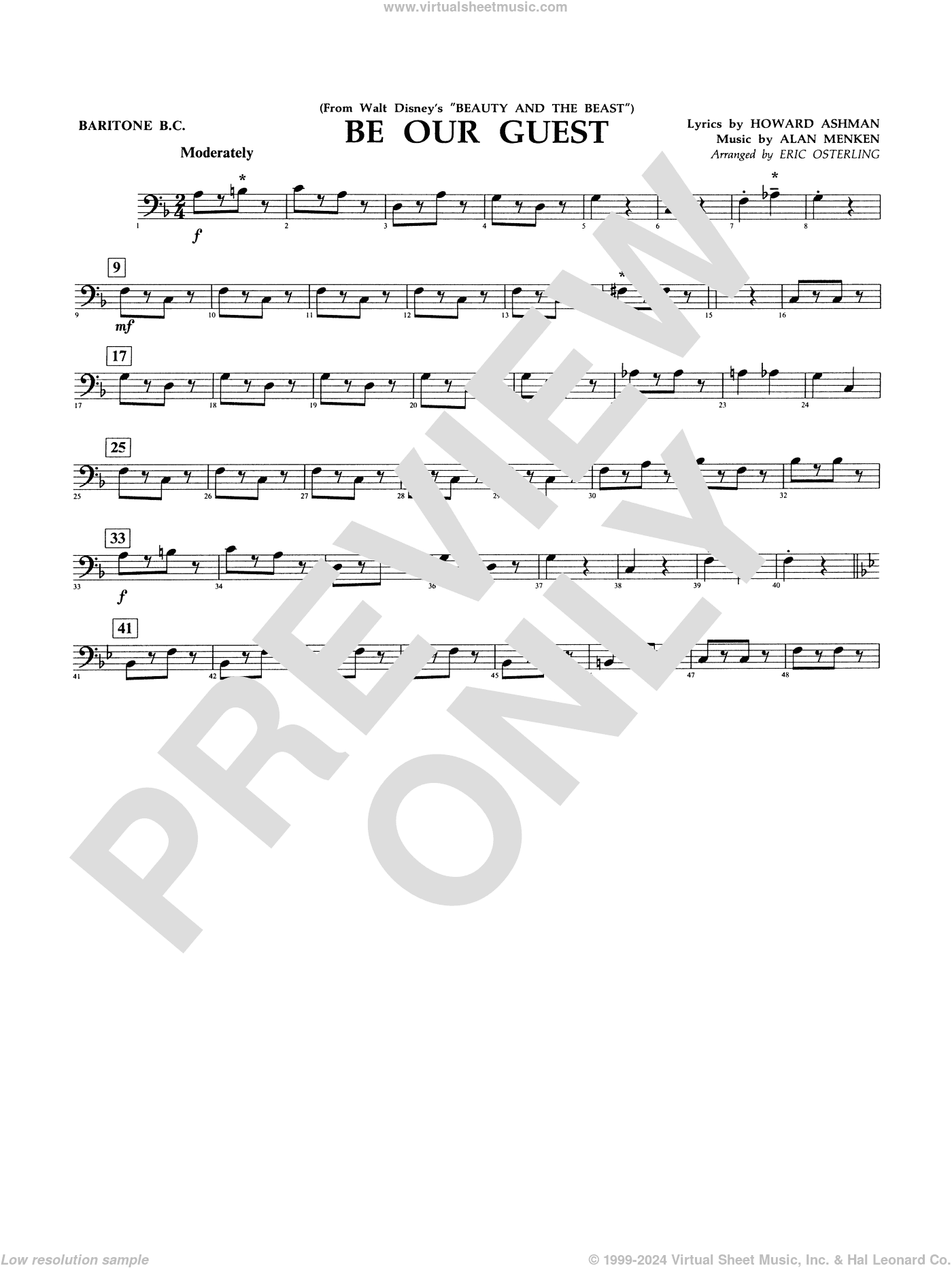 Be Our Guest (from Beauty And The Beast) (arr. Eric Osterling)
