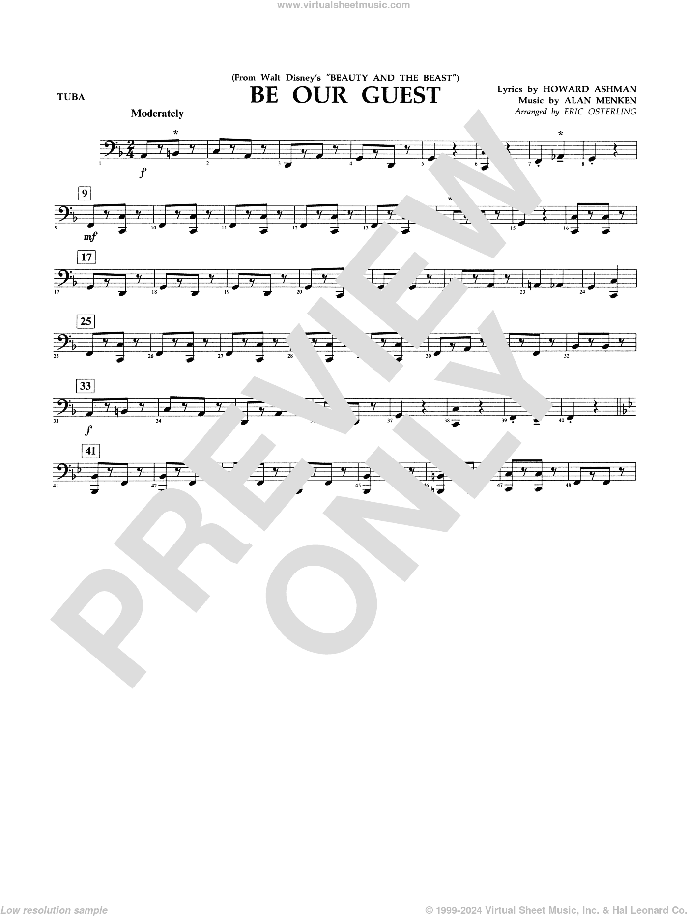 Be Our Guest (from Beauty And The Beast) (arr. Eric Osterling)