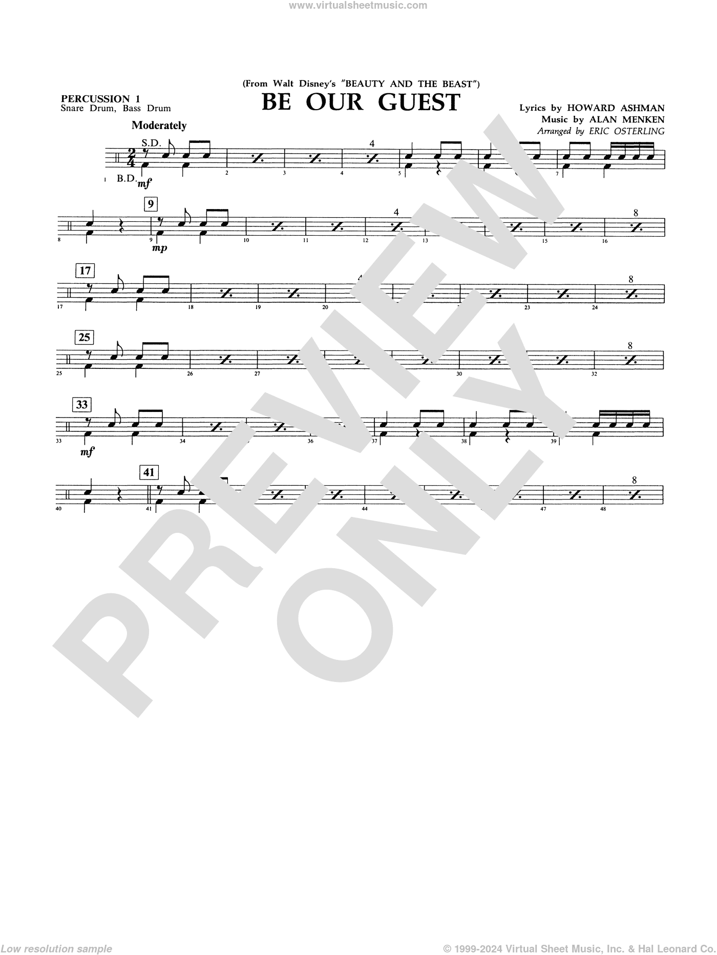 Be Our Guest (from Beauty And The Beast) (arr. Eric Osterling)