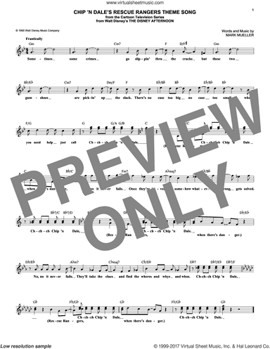 Chip 'N Dale's Rescue Rangers Theme Song