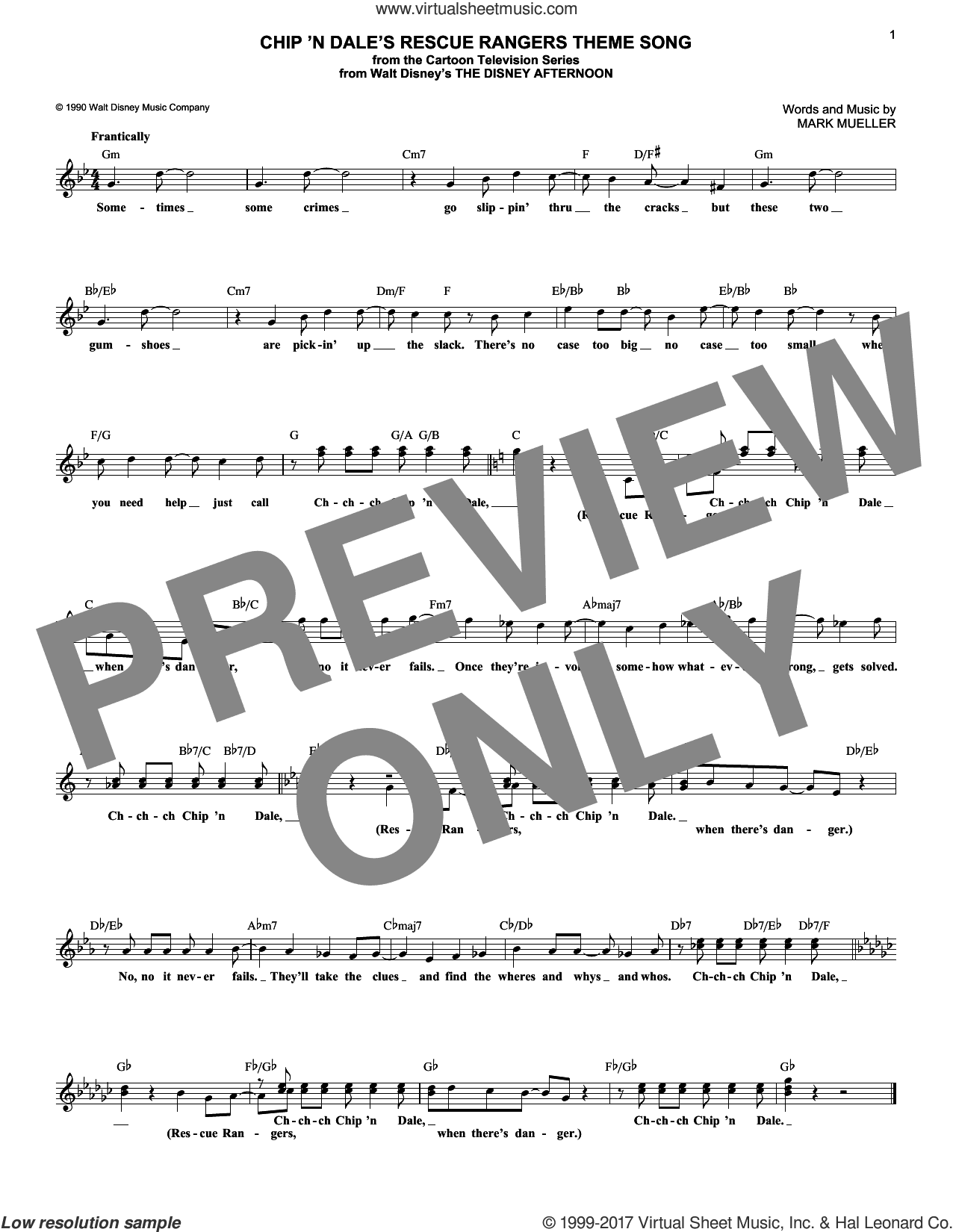 Chip 'N Dale's Rescue Rangers Theme Song