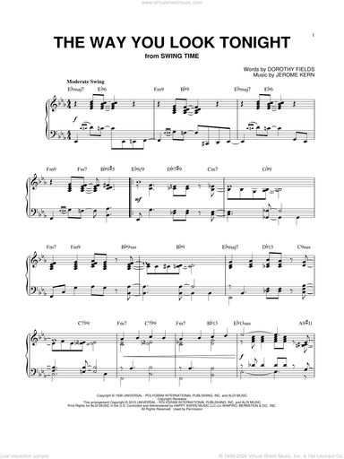 The Way You Look Tonight [Jazz version] (arr. Brent Edstrom)