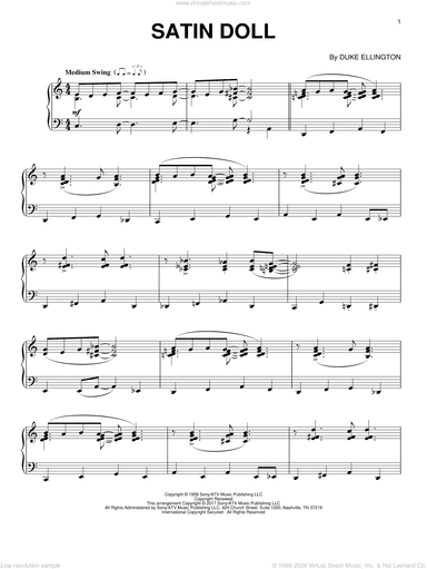 Satin Doll, (intermediate)