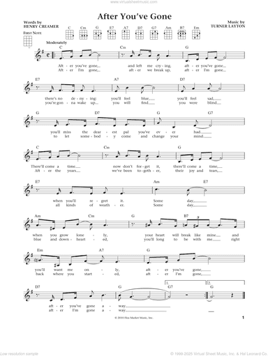 After You've Gone (from The Daily Ukulele) (arr. Liz and Jim Beloff)