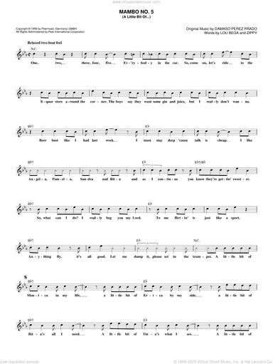Mambo No. 5 (A Little Bit Of...)