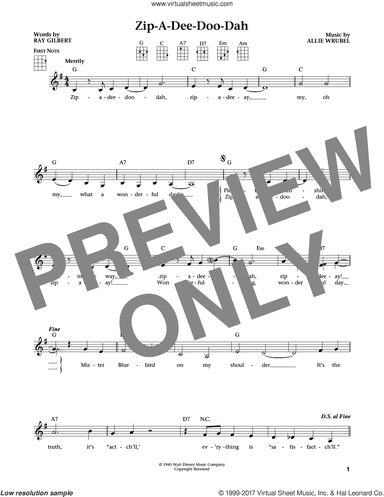 Zip-A-Dee-Doo-Dah (from The Daily Ukulele) (arr. Liz and Jim Beloff)
