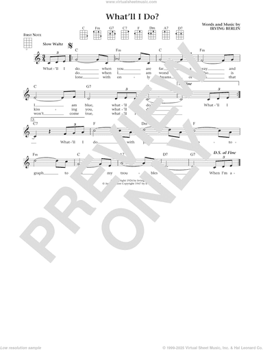 What'll I Do? (from The Daily Ukulele) (arr. Liz and Jim Beloff)
