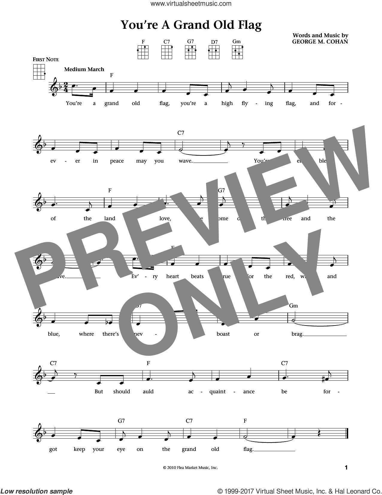 You're A Grand Old Flag (from The Daily Ukulele) (arr. Liz and Jim Beloff)