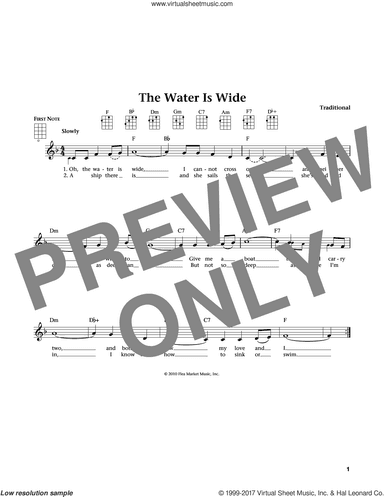 Water Is Wide (from The Daily Ukulele) (arr. Liz and Jim Beloff)