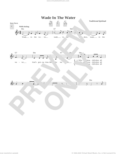 Wade In The Water (from The Daily Ukulele) (arr. Liz and Jim Beloff)
