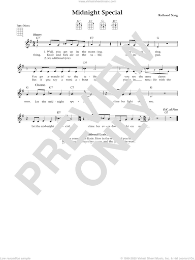 Midnight Special (from The Daily Ukulele) (arr. Liz and Jim Beloff)