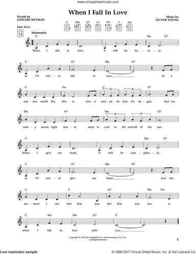 When I Fall In Love (from The Daily Ukulele) (arr. Liz and Jim Beloff)