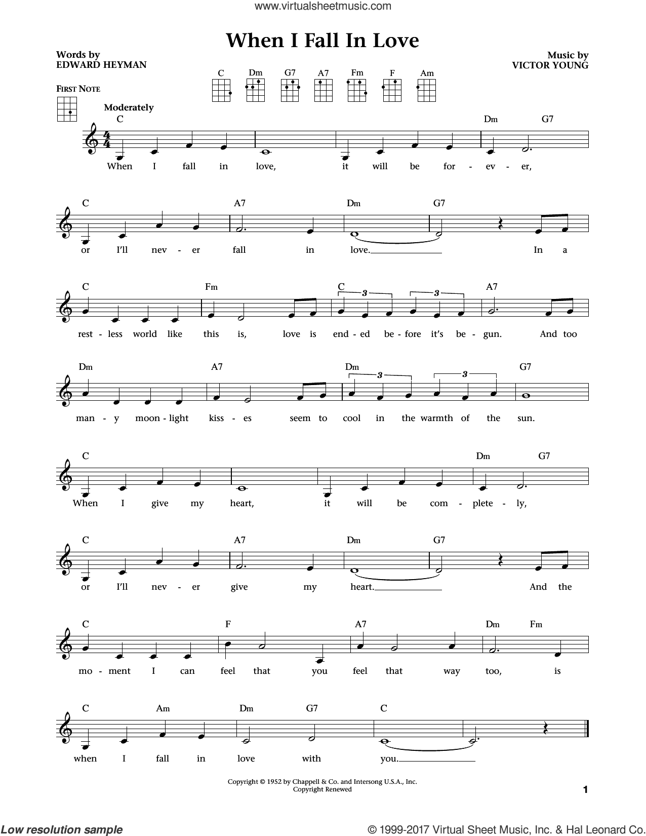 When I Fall In Love (from The Daily Ukulele) (arr. Liz and Jim Beloff)