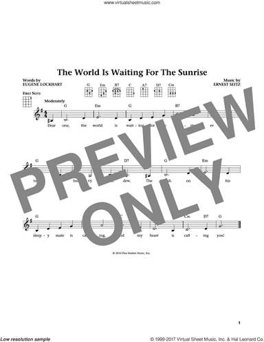 The World Is Waiting For The Sunrise (from The Daily Ukulele) (arr. Liz and Jim Beloff)