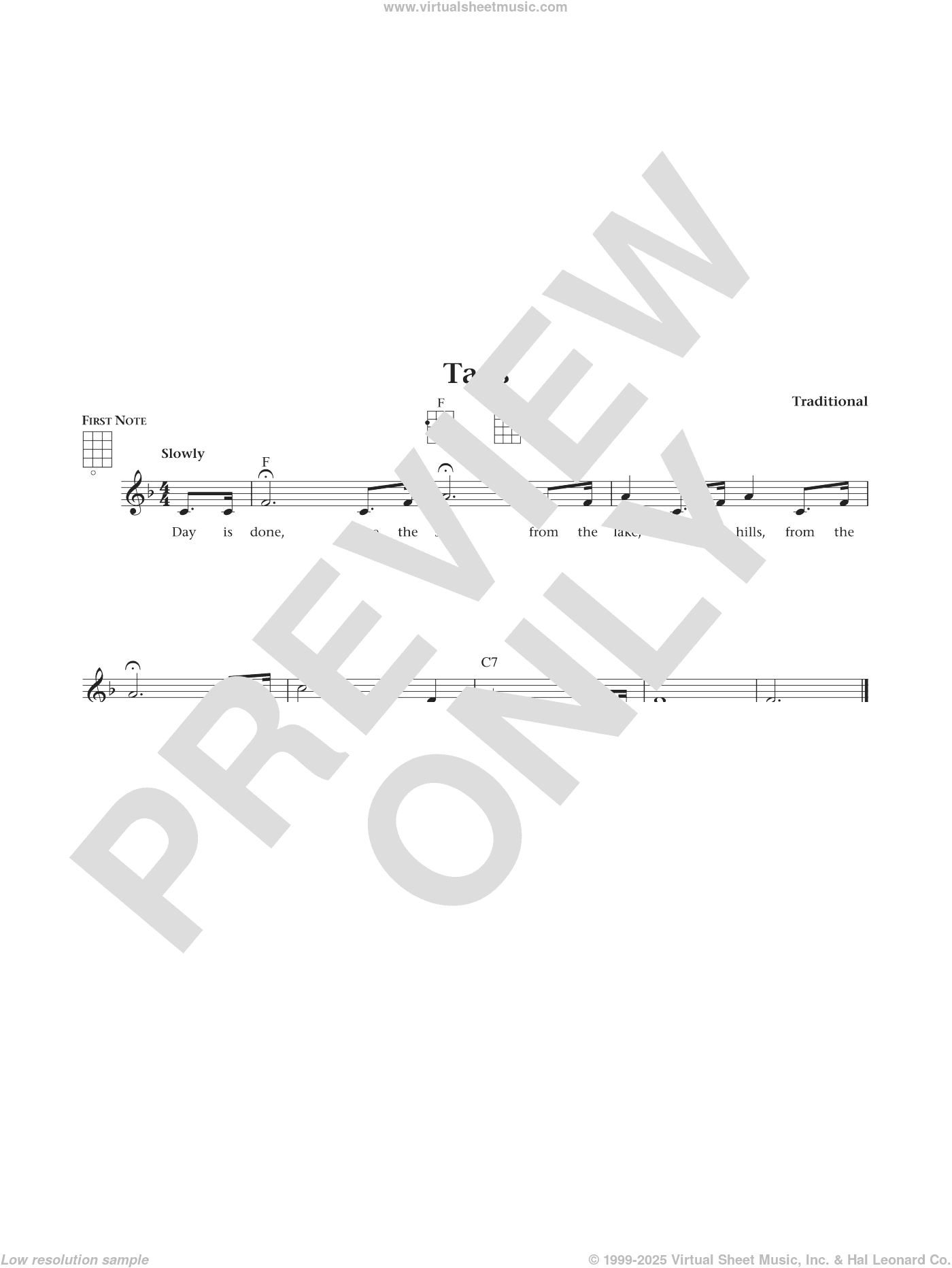 Taps (from The Daily Ukulele) (arr. Liz and Jim Beloff)