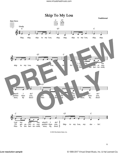 Skip To My Lou (from The Daily Ukulele) (arr. Liz and Jim Beloff)