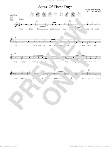 Some Of These Days (from The Daily Ukulele) (arr. Liz and Jim Beloff)