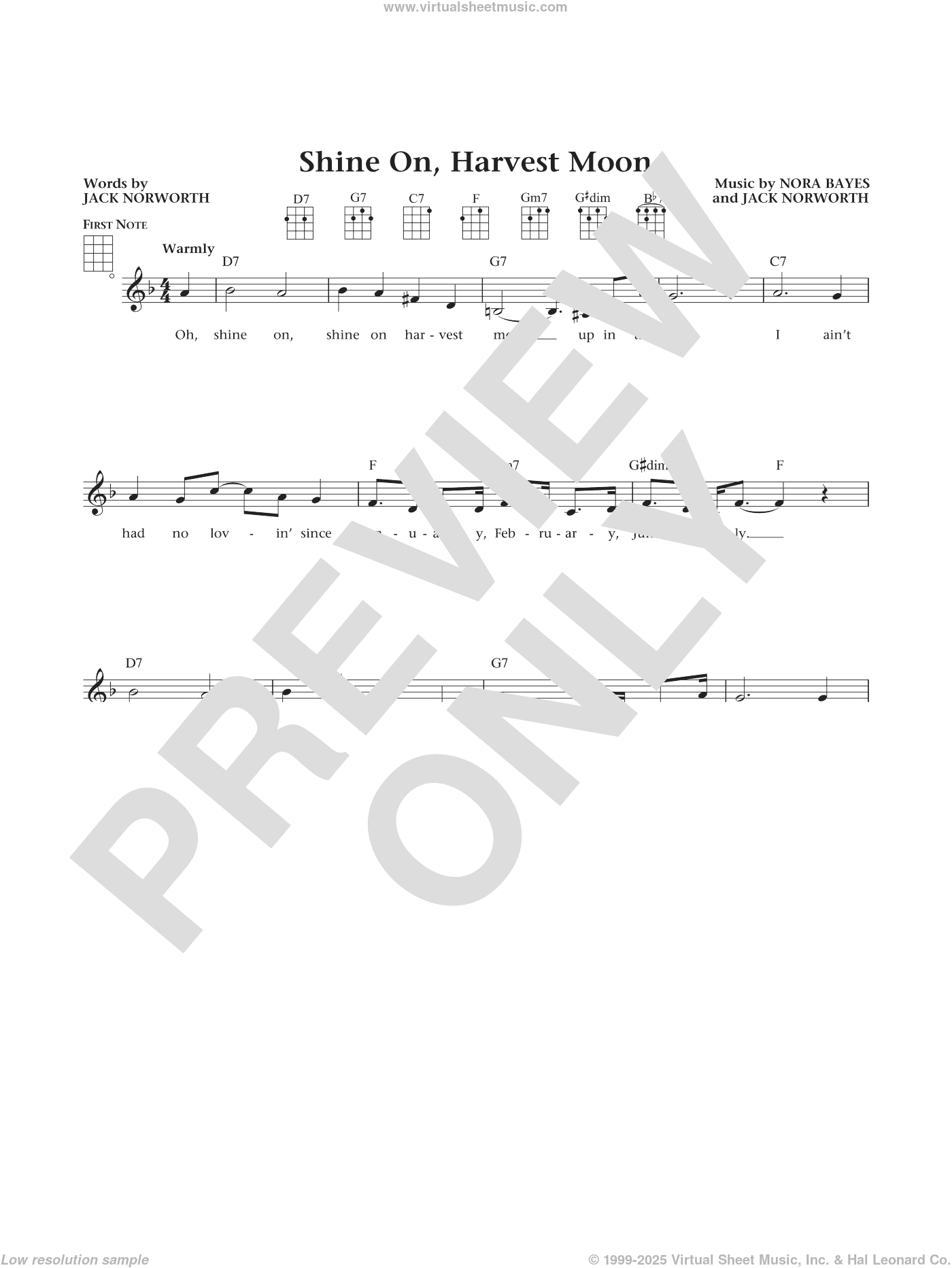 Shine On, Harvest Moon (from The Daily Ukulele) (arr. Liz and Jim Beloff)