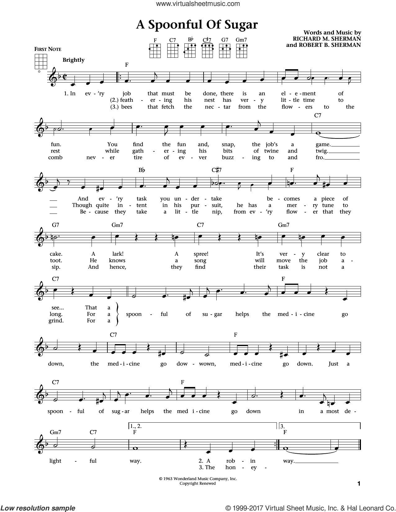 A Spoonful Of Sugar (from The Daily Ukulele) (arr. Liz and Jim Beloff)