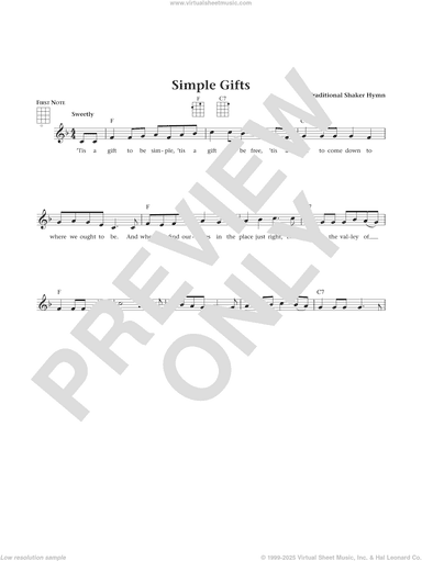 Simple Gifts (from The Daily Ukulele) (arr. Liz and Jim Beloff)