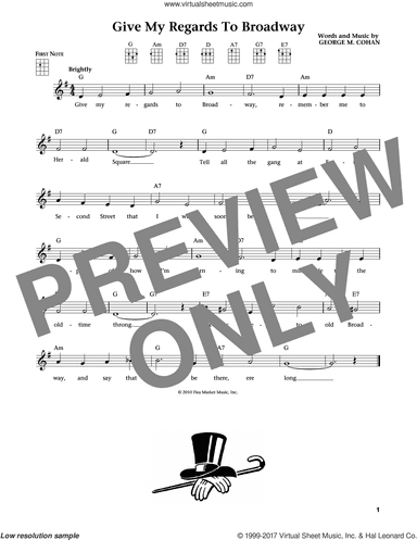 Give My Regards To Broadway (from The Daily Ukulele) (arr. Liz and Jim Beloff)