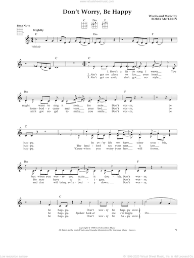 Don't Worry, Be Happy (from The Daily Ukulele) (arr. Liz and Jim Beloff)