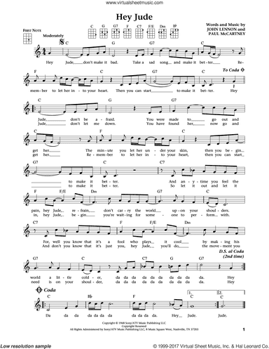 Hey Jude (from The Daily Ukulele) (arr. Liz and Jim Beloff)