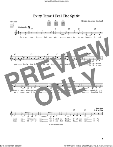Every Time I Feel The Spirit (from The Daily Ukulele) (arr. Liz and Jim Beloff)