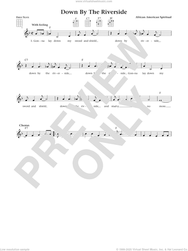 Down By The Riverside (from The Daily Ukulele) (arr. Liz and Jim Beloff)