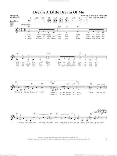 Dream A Little Dream Of Me (from The Daily Ukulele) (arr. Liz and Jim Beloff)