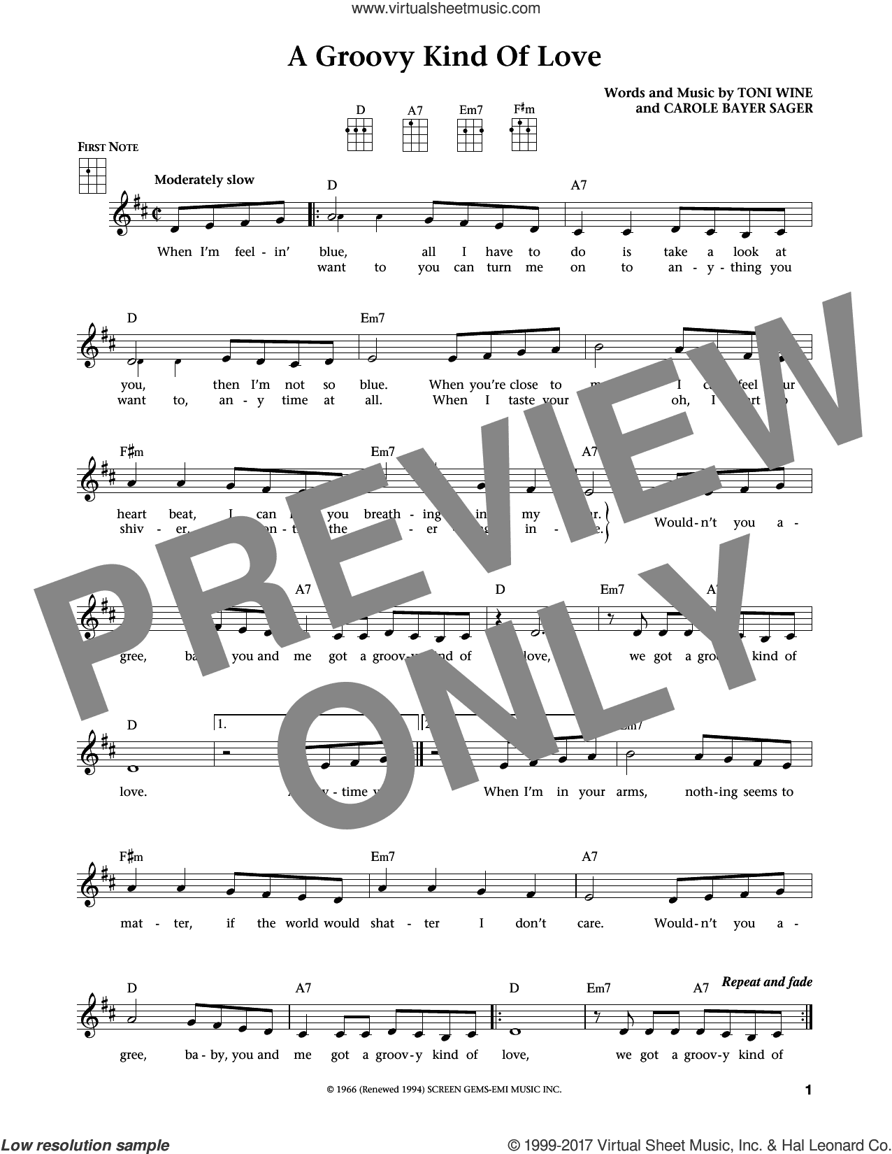 A Groovy Kind Of Love (from The Daily Ukulele) (arr. Liz and Jim Beloff)