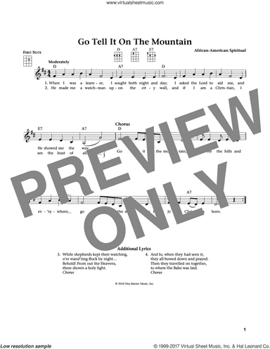 Go, Tell It On The Mountain (from The Daily Ukulele) (arr. Liz and Jim Beloff)