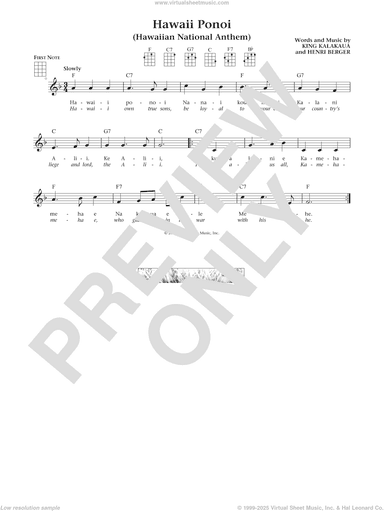 Hawaii Ponoi (from The Daily Ukulele) (arr. Liz and Jim Beloff)