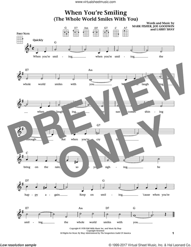 When You're Smiling (The Whole World Smiles With You) (The Daily Ukulele) (arr. Liz and Jim Beloff)