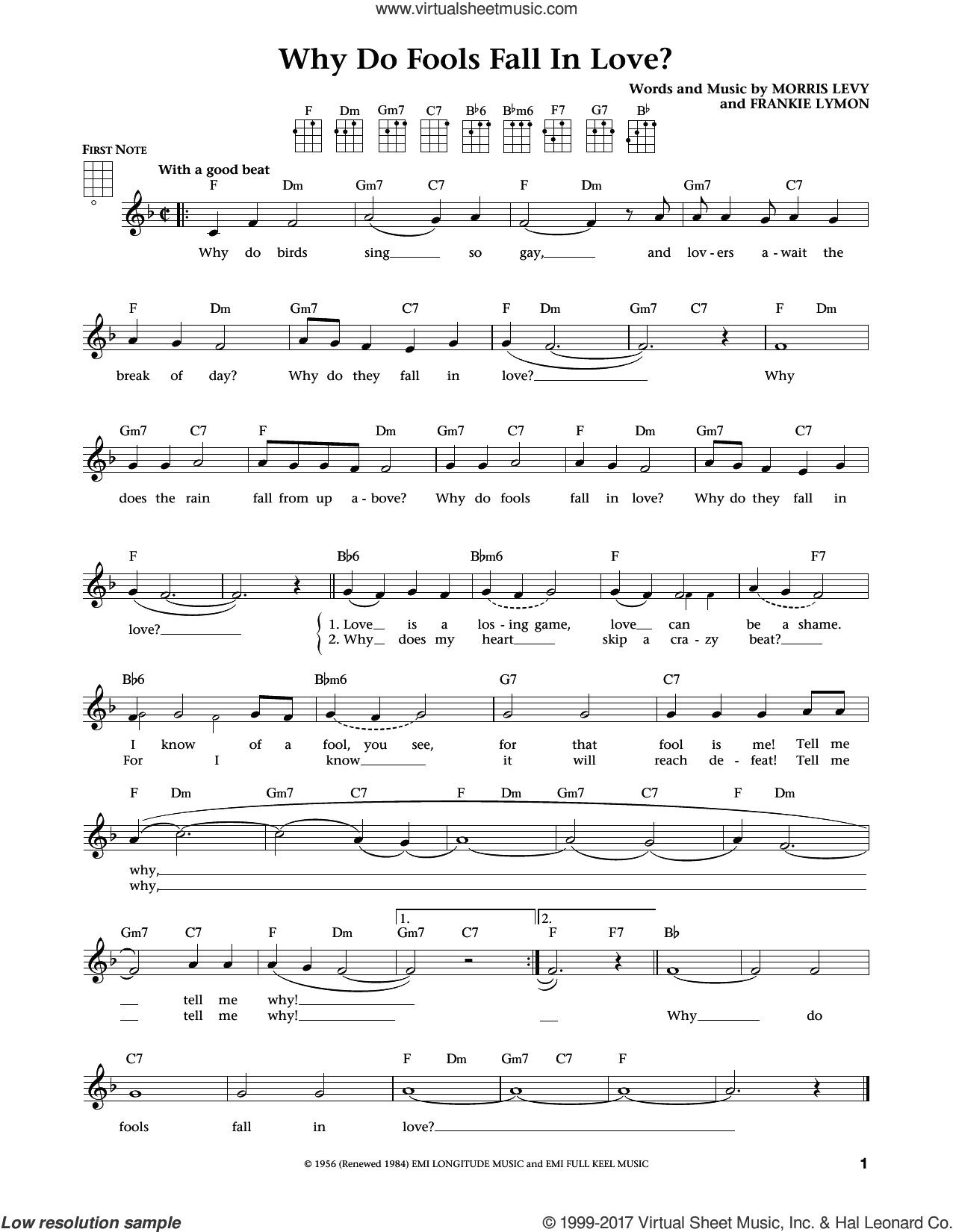 Why Do Fools Fall In Love (from The Daily Ukulele) (arr. Liz and Jim Beloff)