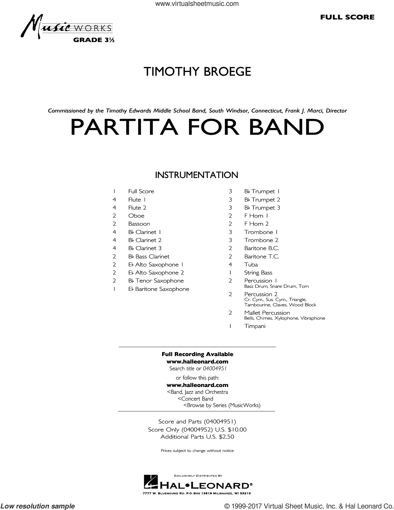 Partita for Band (COMPLETE)